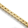 Once Upon A Diamond Bracelet Yellow Gold 3CT Round Diamond Tennis Line Bracelet 14K Yellow Gold
