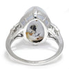 Once Upon A Diamond Ring Platinum Art Deco 1920s Star Sapphire Ring with Diamonds Platinum