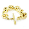 Once Upon A Diamond Bracelet Yellow Gold Ippolita Classico Bastille Hammered 18K Gold Link Bracelet