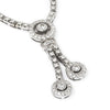 Once Upon A Diamond Necklace White Gold Round Diamond Split Pendant Necklace 18K White Gold 1.75ctw