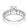 Noam Carver Wide Engagement Ring Semi-Mount White Gold