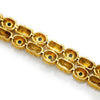 Once Upon A Diamond Bracelet Yellow Gold Vintage Tiffany & Co Sapphire Bracelet in Textured 18K Gold with Box