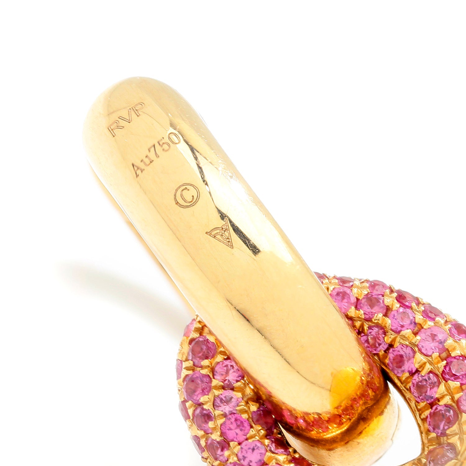 Once Upon A Diamond Earrings Rose & Yellow Gold Rosa Van Parys Pearl Earrings with Diamonds & Gems 18K Gold