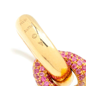 Once Upon A Diamond Earrings Rose & Yellow Gold Rosa Van Parys Pearl Earrings with Diamonds & Gems 18K Gold