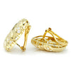 Once Upon A Diamond Earrings Yellow Gold Vintage Diamond Omega Earrings 18K Yellow Gold 2.50ctw