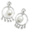 Once Upon A Diamond Earrings Yellow & White Gold Vintage South Sea Pearl Chandelier Earrings with Diamonds White Gold