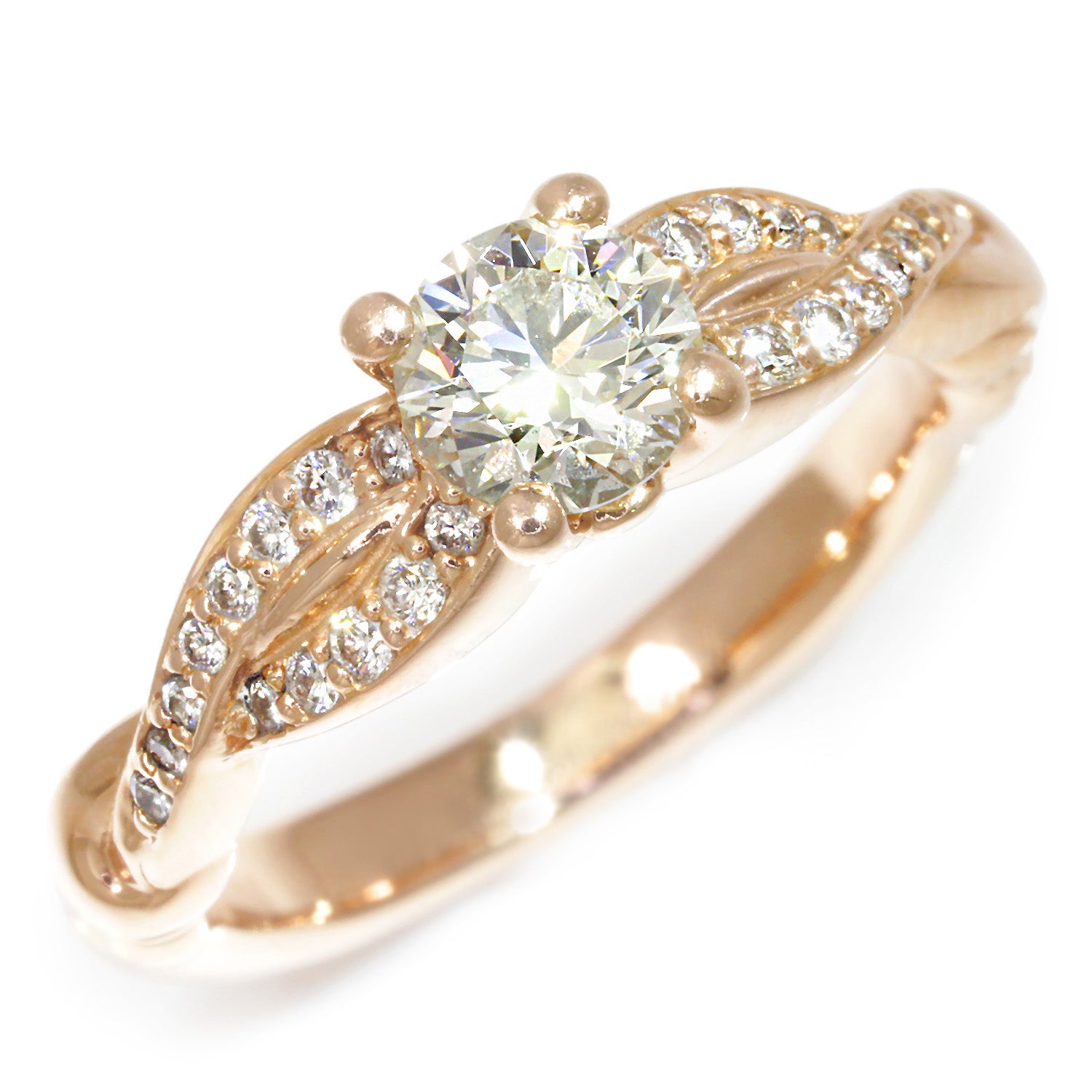 Once Upon A Diamond Engagement Ring Rose Gold James Allen GIA 0.50CT Diamond Engagement Ring Rose Gold