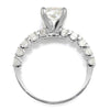 Once Upon A Diamond Engagement Ring White Gold GIA 2.01CT Cushion Diamond Engagement Ring with Accents 18K