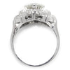 Once Upon A Diamond Engagement Ring White & Yellow Gold Old European Diamond Engagement Ring with Accents in Platinum 2.16ctw