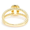 Once Upon A Diamond Engagement Ring Yellow Gold Oval Diamond Halo Ring with Accents 18K Yellow Gold 0.46ctw
