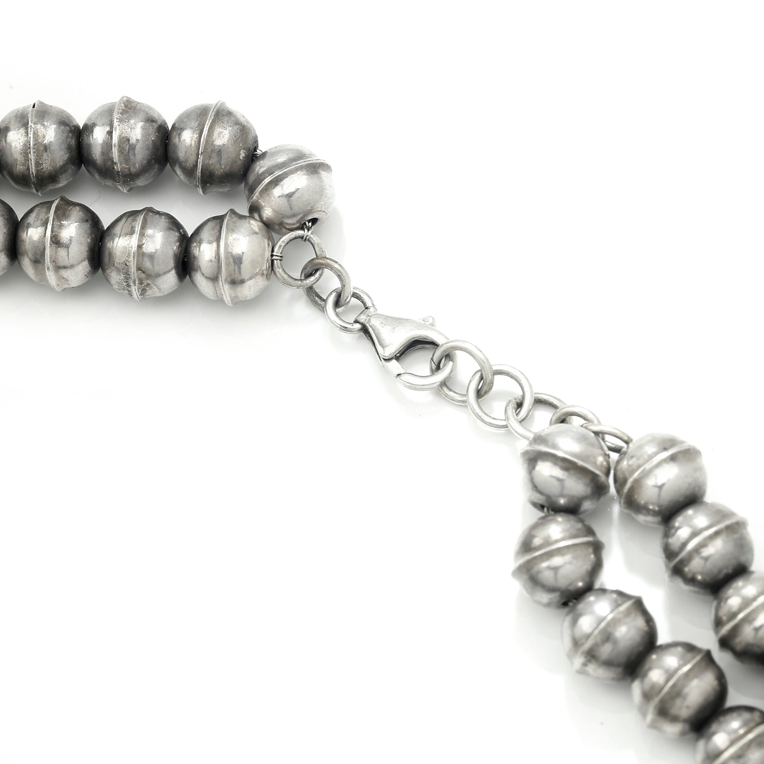 Once Upon A Diamond Necklace Sterling Silver Navajo Squash Blossom Turquoise Pendant Necklace 26" Sterling Silver