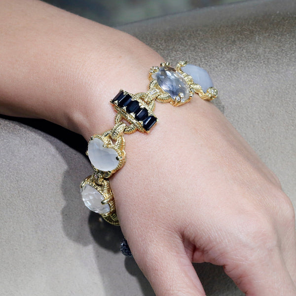 Judith Ripka Ambrosia Bracelet 18K Yellow Gold with Diamonds & Gems - Image 2