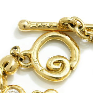 Once Upon A Diamond Pendant Necklace Yellow Gold Erica Courtney Diamond Crucifix Pendant Station Necklace 18K Gold