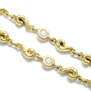 Once Upon A Diamond Pendant Necklace Yellow Gold Erica Courtney Diamond Crucifix Pendant Station Necklace 18K Gold