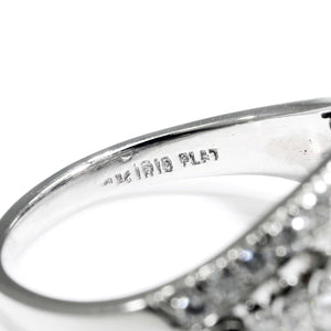 Once Upon A Diamond Rings Platinum Graduated Marquise Diamond Band with Accents Platinum 1.50ctw