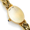 Once Upon A Diamond Watch Yellow Gold Ladies Vintage Geneve Quartz Diamond Oval Wristwatch Yellow Gold