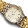 Once Upon A Diamond Watch Yellow Gold Vintage Lady's Rolex Manual Wind Diamond Wristwatch 14K Gold 6"