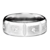 Once Upon A Diamond Band Men's Round Diamond Eternity Band in White Gold SZ 8