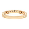 Once Upon A Diamond Band Round Diamond Wedding Band Stackable 14K Rose Gold .20ctw
