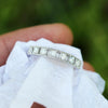 Once Upon A Diamond Band Round Diamond Wedding Ring Anniversary Milgrain Band in 14kt White Gold .40ctw