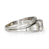 Art Deco Round Diamond Engagement Ring Set Platinum