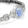 Once Upon A Diamond Bracelet Platinum Certified Art Deco Star Sapphire Bracelet with Diamonds Platinum