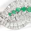 Once Upon A Diamond Bracelet Platinum Vintage Emerald Swirl Platinum Bracelet with Diamonds 21.35ctw