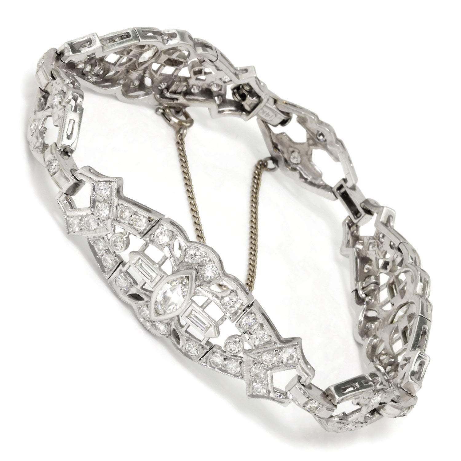 Antique Rose-Cut Diamond Bracelet - French Import