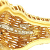 Once Upon A Diamond Bracelet White Gold Vintage Certified NO HEAT Sapphire & Diamond Bangle