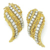 Once Upon A Diamond Bracelet White & Yellow Gold Vintage Diamond Flame Earrings 18K Yellow Gold 2.50ctw