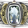 Once Upon A Diamond Bracelet William Schraft Green Amethyst Filigree Cuff  18K/925
