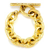 Once Upon A Diamond Bracelet Yellow Gold Ippolita Classico Bastille Hammered 18K Gold Link Bracelet