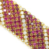 Once Upon A Diamond Bracelet Yellow Gold Vintage Ruby Bracelet with Diamonds 18K Yellow Gold 33.00ctw