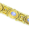 Once Upon A Diamond Bracelet Yellow Gold Vintage Tanzanite Bracelet with Diamonds 18K Yellow Gold 12.15ctw