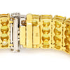 Once Upon A Diamond Bracelet Yellow & White Gold Yellow to Orange Sapphire Fade Bracelet 18K Yellow Gold 25.33ctw