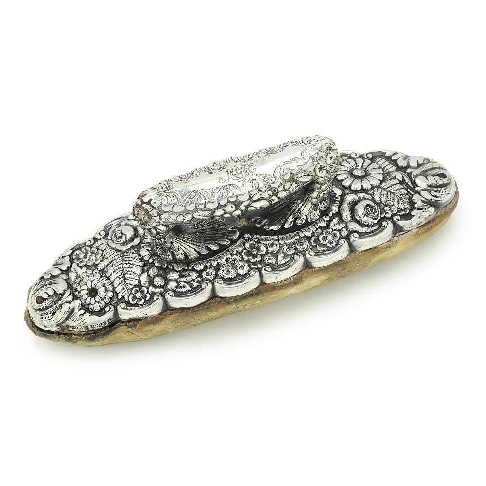 Once Upon A Diamond Collectible Silver Antique Tiffany & Co Sterling Silver Nail Buffer Repousse