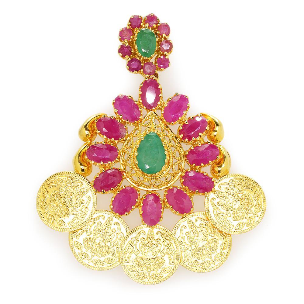 once upon a diamond earrings yellow gold vintage emerald indian earrings with rubies 22k 6 15ctw 14958888747062