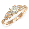 Once Upon A Diamond Engagement Ring Rose Gold James Allen GIA 0.50CT Round Diamond Engagement Ring Rose Gold