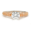 Noam Carver Floral Engagement Ring Semi-Mount White/Rose Gold
