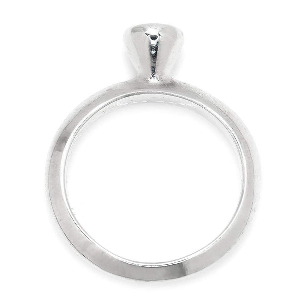 Round Diamond Bezel Set Solitaire Engagement Ring 18K .25ct - Image 3