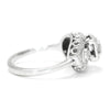 Once Upon A Diamond Engagement Ring Vintage Round Diamond Engagement Ring White Gold .90ctw
