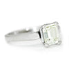 Once Upon A Diamond Engagement Ring White Gold Certified Emerald Cut Diamond Solitaire Engagement Ring 1.05ct