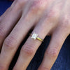 Once Upon A Diamond Engagement Ring White Gold Certified Emerald Cut Diamond Solitaire Engagement Ring 1.05ct