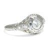 Once Upon A Diamond Engagement Ring White Gold Vintage Old European Cut Diamond Ring 18K White Gold .45ctw