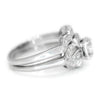 Once Upon A Diamond Engagement Ring White Gold Vintage Round Diamond Engagement Ring Set 14K White Gold