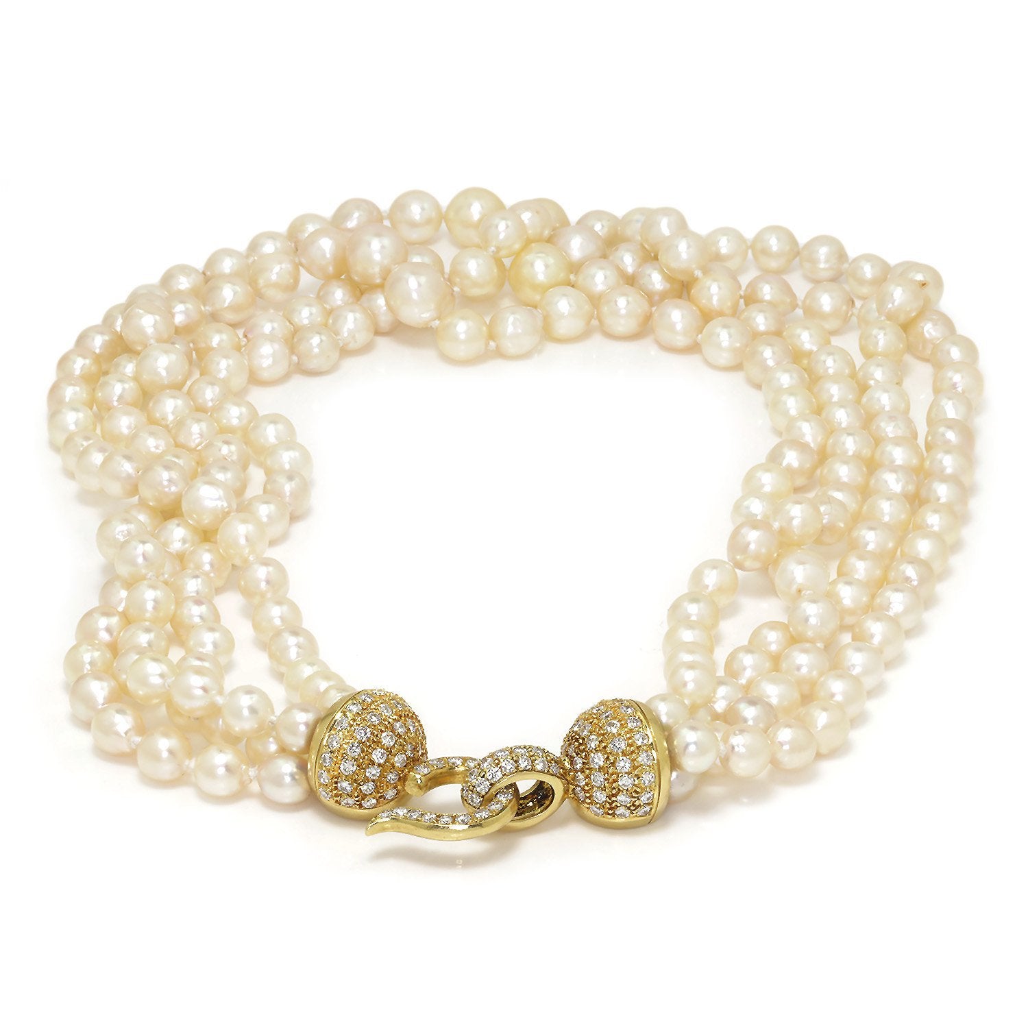 11-12mm AA+ Baroque Pearl Necklace with Magnetic Clasp