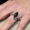Once Upon A Diamond Ring Marquise Ethiopian Opal Halo Ring with Diamond’s 18K October Birthstone 2.36ctw