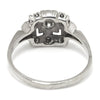 Once Upon A Diamond Ring Platinum Art Deco Diamond Halo Ring with Accents Platinum 0.31ctw
