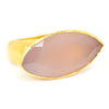 Once Upon A Diamond Ring Platinum Gurhan Pandora Chalcedony Marquise Ring 24K Yellow Gold