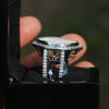 Once Upon A Diamond Ring Round Australian Opal Halo Diamond Ring White Gold 14.24ctw